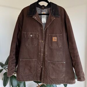 Vintage Carhartt Men's Brown Canvas Jacket